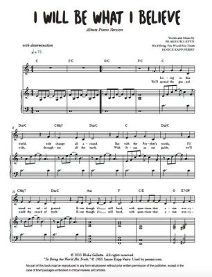 I Will Be What I Believe Sheet Music – The Journey of Faith and Transformation